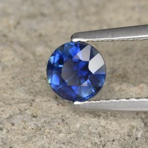 0.60 ct Blue Sapphire Stone, Natural Sapphire in Diamond-Cut Shape for Sale