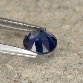 Sapphire Gemstone in 5 mm (calibrated) Size for Sale, Sapphire Stone in Dark Blue Color