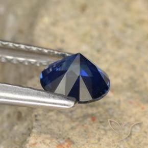 Sapphire Gemstone in 5 mm (calibrated) Size for Sale, Sapphire Stone in Twilight Blue Color