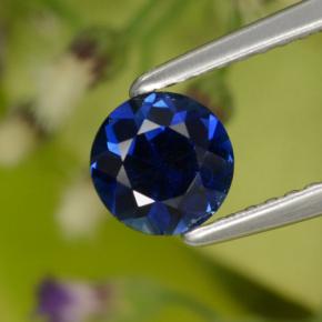 Темно-синий Сапфир Камень - 0.8ct Бриллиантовая Огранка (ID: 467328)