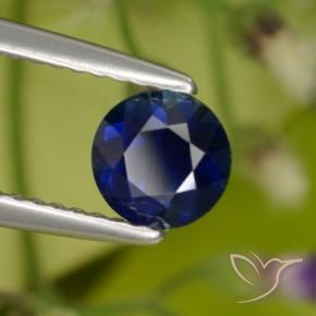0.77 ct Blue Sapphire Stone, Natural Sapphire in Diamond-Cut Shape for Sale