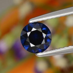Navy Blue Saphir Edelstein - 0.8ct Diamanten-Schliff (ID: 467336)