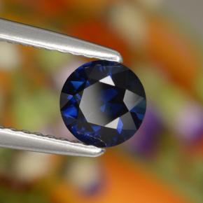 0.76 ct Blue Sapphire Stone, Natural Sapphire in Diamond-Cut Shape for Sale