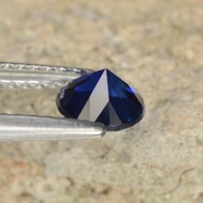 Sapphire Gemstone in 5.5 mm (calibrated) Size for Sale, Sapphire Stone in Deep Blue Color
