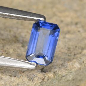 0.41 ct Blue Sapphire Stone, Natural Sapphire in Octagon Step Cut Shape for Sale