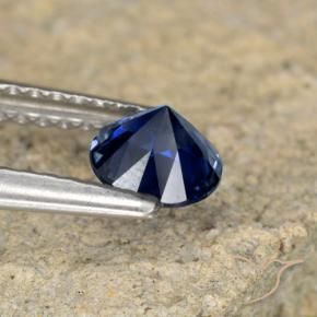 Sapphire Gemstone in 5 mm (calibrated) Size for Sale, Sapphire Stone in Twilight Blue Color