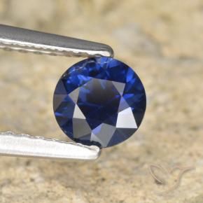 0.66 ct Blue Sapphire Stone, Natural Sapphire in Diamond-Cut Shape for Sale