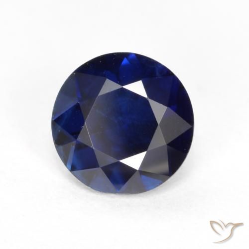 0.56 ct Blue Sapphire Stone, Natural Sapphire in Diamond-Cut Shape for Sale