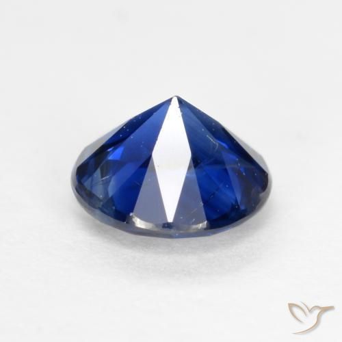 Sapphire Gemstone in 5 mm (calibrated) Size for Sale, Sapphire Stone in Midnight Blue Color