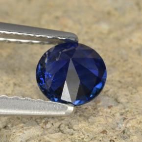 Sapphire Gemstone in 5 mm (calibrated) Size for Sale, Sapphire Stone in Deep Blue Color