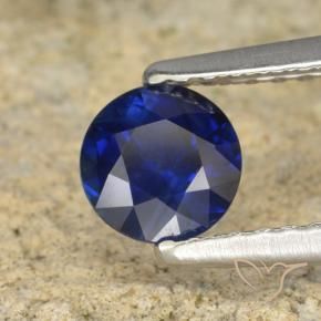 0.60 ct Blue Sapphire Stone, Natural Sapphire in Diamond-Cut Shape for Sale