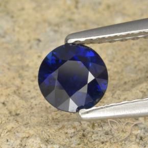 0.60 ct Blue Sapphire Stone, Natural Sapphire in Diamond-Cut Shape for Sale
