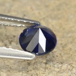 Sapphire Gemstone in 5 mm (calibrated) Size for Sale, Sapphire Stone in Dark Blue Color