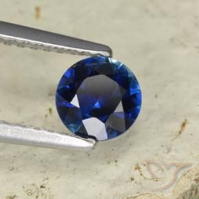 0.70 ct Blue Sapphire Stone, Natural Sapphire in Diamond-Cut Shape for Sale