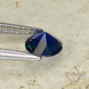 Sapphire Gemstone in 5.5 mm (calibrated) Size for Sale, Sapphire Stone in Dark Blue Color