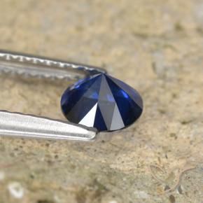 Sapphire Gemstone in 5 mm (calibrated) Size for Sale, Sapphire Stone in Twilight Blue Color