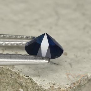 Sapphire Gemstone in 5.5 mm (calibrated) Size for Sale, Sapphire Stone in Deep Blue Color