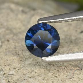 0.62 ct Blue Sapphire Stone, Natural Sapphire in Diamond-Cut Shape for Sale