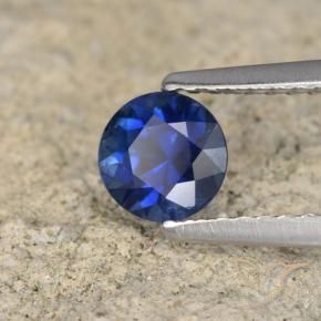 0.69 ct Blue Sapphire Stone, Natural Sapphire in Diamond-Cut Shape for Sale