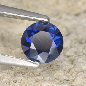 0.66 ct Blue Sapphire Stone, Natural Sapphire in Diamond-Cut Shape for Sale