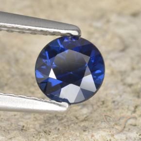0.62 ct Blue Sapphire Stone, Natural Sapphire in Diamond-Cut Shape for Sale