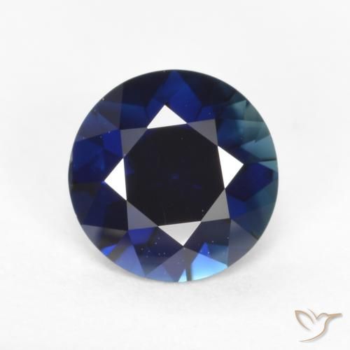 0.64ct Natural Twilight Blue Sapphire, Round, VVS