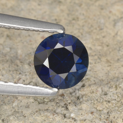 Twilight Blue Saphir Edelstein - 0.6ct Diamanten-Schliff (ID: 467406)