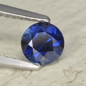 0.53 ct Blue Sapphire Stone, Natural Sapphire in Diamond-Cut Shape for Sale