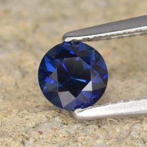 0.60 ct Blue Sapphire Stone, Natural Sapphire in Diamond-Cut Shape for Sale