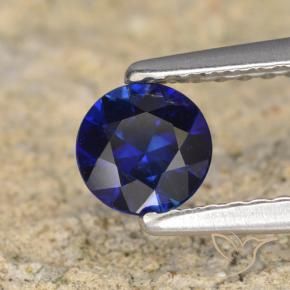 0.50 ct Blue Sapphire Stone, Natural Sapphire in Diamond-Cut Shape for Sale