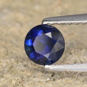 0.62 ct Blue Sapphire Stone, Natural Sapphire in Diamond-Cut Shape for Sale