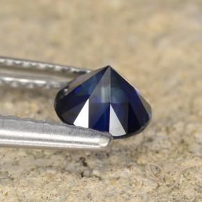 Sapphire Gemstone in 5 mm (calibrated) Size for Sale, Sapphire Stone in Dark Blue Color