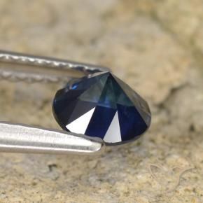 Sapphire Gemstone in 5 mm (calibrated) Size for Sale, Sapphire Stone in Dark Blue Color