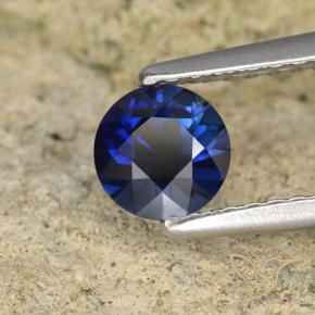 0.62 ct Blue Sapphire Stone, Natural Sapphire in Diamond-Cut Shape for Sale