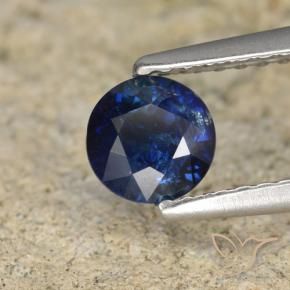 0.62 ct Blue Sapphire Stone, Natural Sapphire in Diamond-Cut Shape for Sale