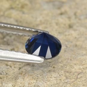 Sapphire Gemstone in 5 mm (calibrated) Size for Sale, Sapphire Stone in Deep Blue Color
