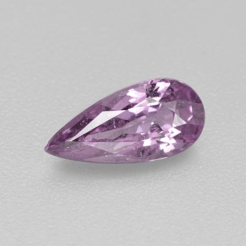 Grape Purple Sapphire Gem - 0.8ct Pear Facet (ID: 467674)