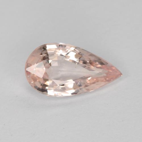 Flamingo Pink Sapphire Gem - 0.8ct Pear Facet (ID: 467676)