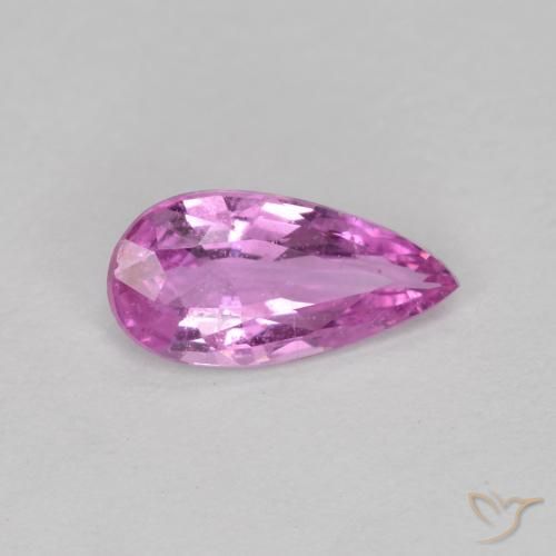 0.52ct Natural Medium Purple Sapphire, Pear Shape, VS