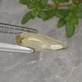 Sapphire Gemstone in 8.7 x 3.7 mm Size for Sale, Sapphire Stone in Cream Color