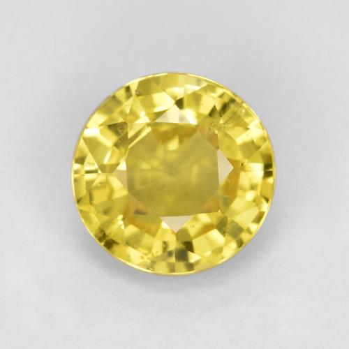 Tuscany Yellow Сапфир Камень - 0.7ct Круглая Фасетная Огранка (ID: 468054)