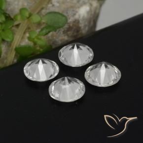 Sapphire Gemstones in 4.5 mm (calibrated) Size for Sale, Sapphire Stones in White Color