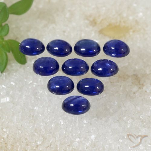 2.61ctw Natural Dark Blue Sapphire, Oval, Translucent