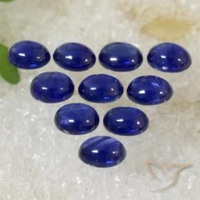 2.61 ctw Blue Sapphire Stones, Natural Sapphire in Oval Cabochon Shape for Sale