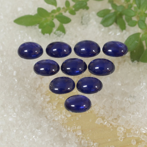 Azul real Zafiro Gema - 0.3ct Cabujón Óvalo (ID: 470782)