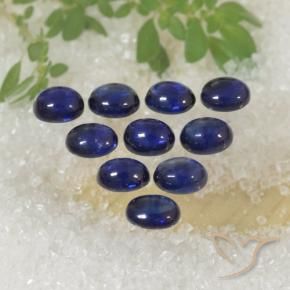 Sapphire Gemstones in 4.2 x 3.1 mm Size for Sale, Sapphire Stones in Twilight Blue Color