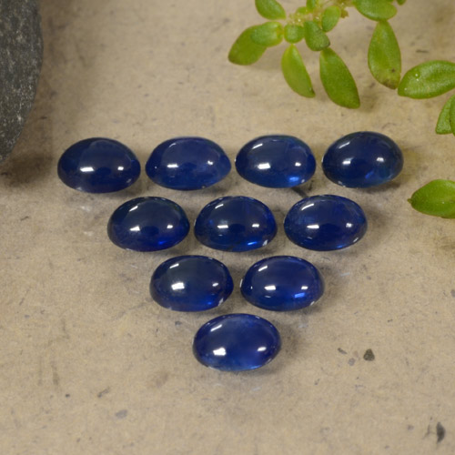 Lotto di 10 pezzi Zaffiro Blu navy taglio ovale dal Madagascar - Dimensioni 4,2 x 3,2mm, peso 2,82 ct totali / media. 0,28 ct ciascuno, durezza Mohs 9 adatto per gioielli da indossare ogni giorno, Pietra portafortuna di settembre, Photo A