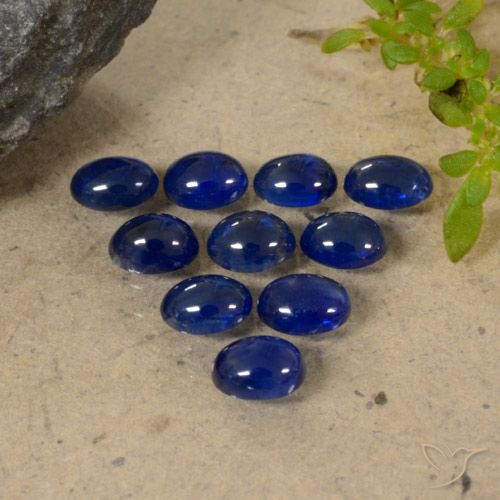 Navy Blue Сапфир Камень - 0.3ct Овал Кабошон (ID: 470793)
