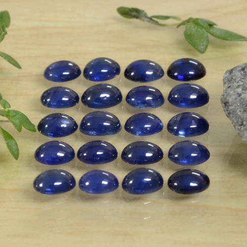 暗蓝色 蓝宝石 Gem - 0.2ct 椭圆形凸面型 (ID: 471417)