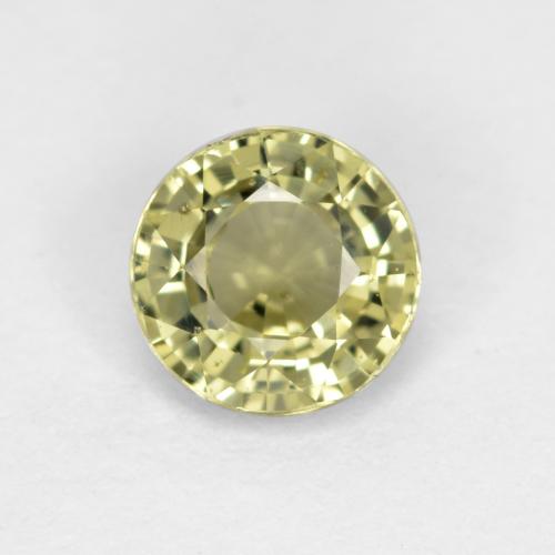 Medium Yellow Sapphire Gem - 0.7ct Round Facet (ID: 473176)